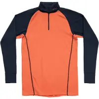 Devold of Norway - Maglia termica mezza zip in lana merino - Duo Active Merino 205 Z.Neck M Brick in Pelle - Taglia S - Arancione