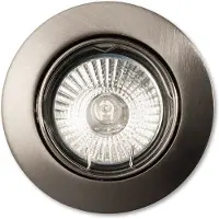 GGM Moebel International Spot incasso Swing tondo, GU10 orientabile, nichel