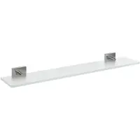 Sapho X-SQUARE Ripiano in vetro 700 mm, cromato/vetro smerigliato