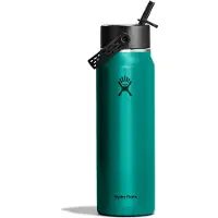 Hydroflask Lightweight Wide Flex Straw Cap Bottiglia termica (946 ml, turchese)