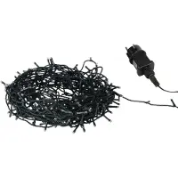 Spetebo Luci natalizie a LED bianco caldo - 24 m / 320 LED - Illuminazione decorativa da giardino con spina di rete per uso esterno