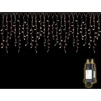 Salcar 10m 400 LED luci fiabesche Natale, tenda luminosa per finestra, 8 modalità di funzionamento con funzione memoria - bianco caldo