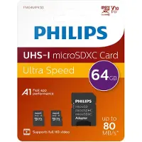 Philips Scheda Di Memoria Microsdxc 64gb Class 10 Uhs-i U1