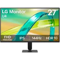 LG Schermo U4 27u411b-b 27´´ Full Hd Ips Led 144hz