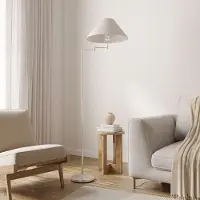 LUMIÈRE Design Lampada da Terra 'Melo' regolabile in altezza 150-170cm Cromo Lampada da Lettura