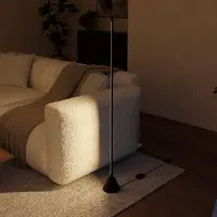 LUMIÈRE Design Movaro LED Lampada da Terra dimmerabile Smart Home Telecomando Nero