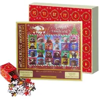 LTPRTZ Puzzle di Natale - Calendario dell'Avvento - Decorazione Festiva - Motif animali - 1000 Pezzi - Multicolore