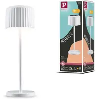 Paulmann Lampada LED da tavolo solare a LED Else, bianca, IP44, dimmerabile