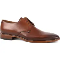 Suitable Scarpa uomo in pelle color cognac scuro Marrone Cognac taglia