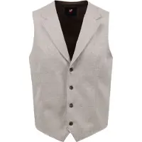 Suitable Gilet Quadri Zand Beige taglia