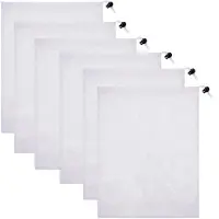 Merkloos Sacchetto filtro piscina - Sacchetto per skimmer - 32 x 22 cm - 6 pezzi - Rete in nylon