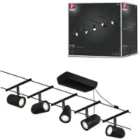 Paulmann Cup funi set base 5 luci nero satinato