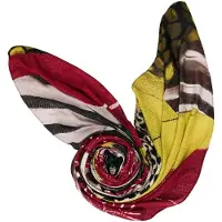 Desigual Sciarpa giallo / verde / rosso / nero / bianco