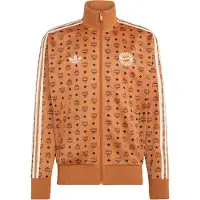 Adidas Giacca sportiva crema / marrone / arancione scuro