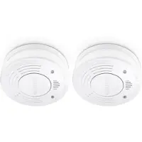 Alecto Rilevatore di fumo, batteria da 10 anni, confezione da 2, bianco