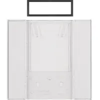 Hager Berker 75900082 Pannello di etichettatura per pulsanti B.IQ, 5 posti, trasparente B.IQ