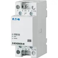 Eaton Contattore di installazione , 230 V, 25 A, 4 contatti di chiusura, 1 pz.