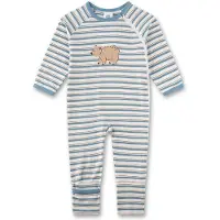 Sanetta Tutina / body per bambino beige / blu / marrone / bianco