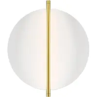 Maytoni applique a LED Mira, oro/bianco, altezza 30 cm, metallo
