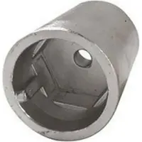 Tecnoseal Anodo esagonale a spirale in argento 45 mm in argento 45 mm