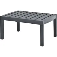 LTPRTZ Tavolo da giardino - Tavolo esterno - Relax esterno - resistente alle intemperie - 78x55x38 cm - Antracite
