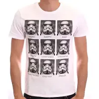 COTTON DIVISION Maglietta A Maniche Corte Star Wars Trooper Emotions
