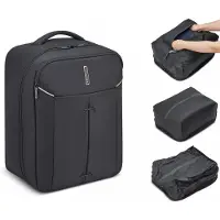 Roncato Ironik 2.0 Ryanair Zaino Da Viaggio Con Sacca Sottovuoto 40x30x20 Cm - Nero