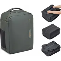 Roncato Wanderline Ryanair Zaino Da Viaggio Con Sacca Sottovuoto 40x30x20 Cm - Verde Militare