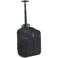 Roncato Ironik 2.0 Ryanair Zaino Trolley Con Protezione Antipioggia 40x30x20 Cm - Nero