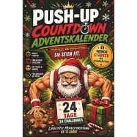 Merkloos Calendario dell'Avvento push-up - 24 giorni di sfida push-up - Libro regalo fitness