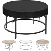 Merkloos Copertura per tavolo rotondo da esterno - Impermeabile - 420D - Ø 160 cm x H 15 cm - Per giardino e terrazzo