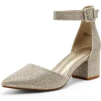 Dream Pairs Décolleté 'Hochzeitsschuhe Damen Spangenpumps' oro