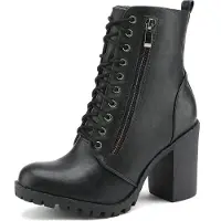 Dream Pairs Boots 'Damen Stiefel Stiefeletten' nero