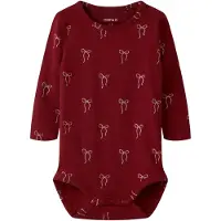 Name it Tutina / body per bambino 'NBFRatia' beige / écru / rosso scuro