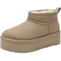 Dream Pairs Boots 'Klassische stiefel für Damen' offwhite