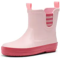 Dream Pairs Stivale di gomma rosa