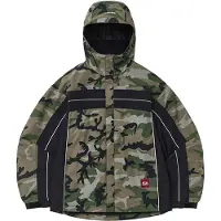 Dimito - Giacca da snowboard impermeabile e traspirante - Paneled Jacket Fade Camo in Nylon - Taglia S - Kaki