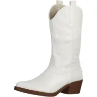 Elara Stivale da cowboy bianco
