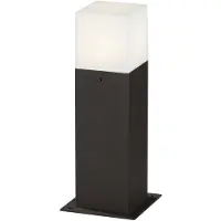 TRIO Lighting Lampioncino HUDSON, antracite, altezza 30 cm, metallo IP44