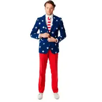 Opposuits Abito Stars and Stripes Blu scuro Rosso Blu taglia