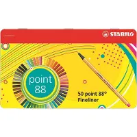 Stabilo Pennarello Point 88 Metal Assortito 50 Unità