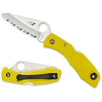 Spyderco Coltello pieghevole Atlantic Salt, giallo