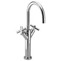 Dornbracht TARA Mitigeur monocommandé pour lavabos avec pied surélevé, sans vidage, saillie 200mm, 22533892-33, 22533892-33