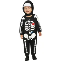 Atosa Costume Da Neonato Skeleton
