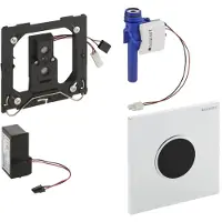 Geberit , commande pour urinoir avec déclenchement électronique du rinçage, alimentation au réseau, plaque de recouvrement type 10, 116.025.KJ.1, 116.025.KJ.1