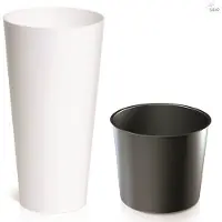 Prosperplast Vaso Da Fiori 27l Tubus Slim Collection 30x30x57.2 Cm