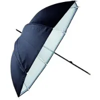 Linkstar Ombrello riflettente PUK-84WB Bianco-Nero 100 cm (reversibile)
