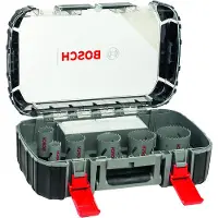 Bosch set di 6 seghe a tazza bimetalliche HSS per elettricisti, 22-64 mm 2608580885