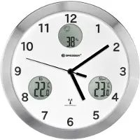 Bresser Orologio Da Parete Radiocontrollato Mytime Con Misurazione Di Temperatura E Umidità