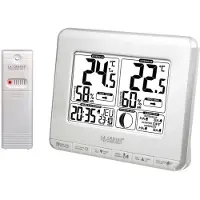 La Crosse Technology Velleman LA CROSSE - STAZIONE METEO CON FASE LUNARE, ALLARMI DI TEMPERATURA E INDICE DI CALORE